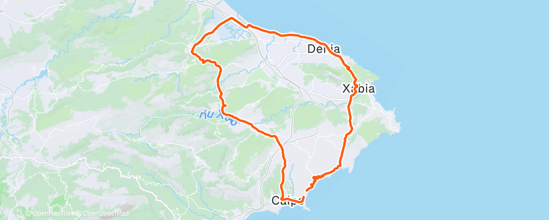 Map of the activity, Morning Ride