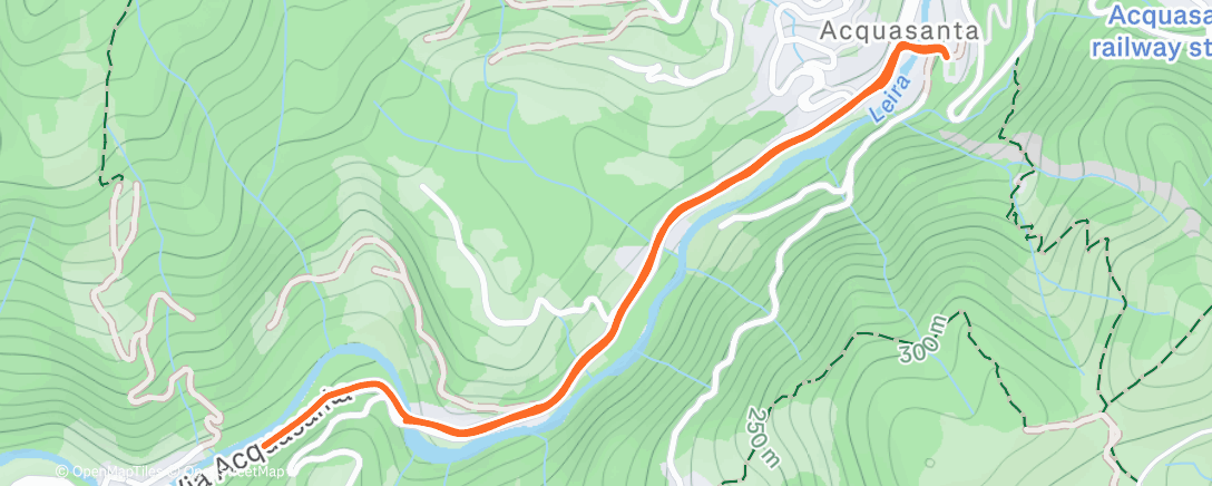 Map of the activity, Camminata pomeridiana