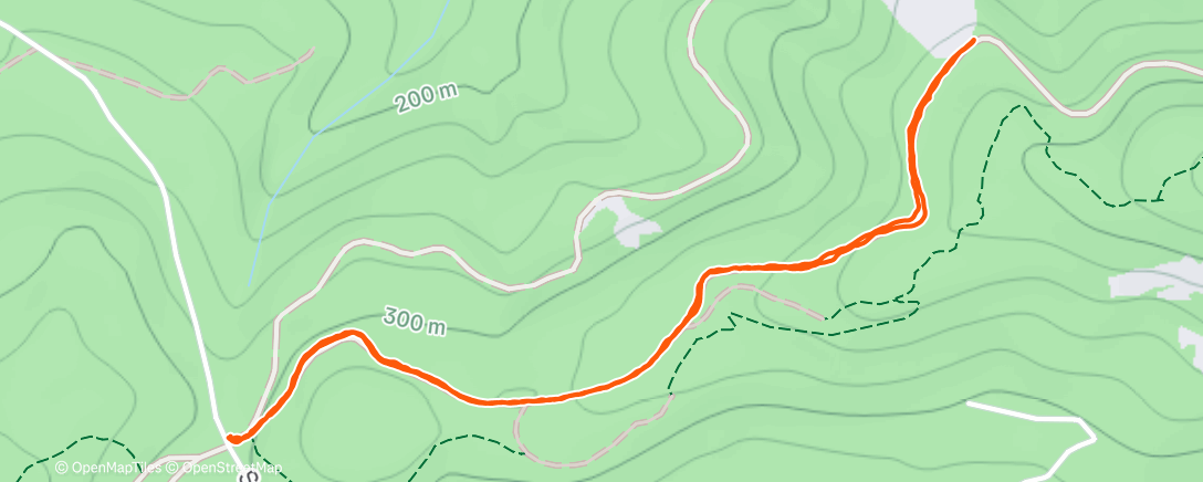 Map of the activity, Lunch Hike