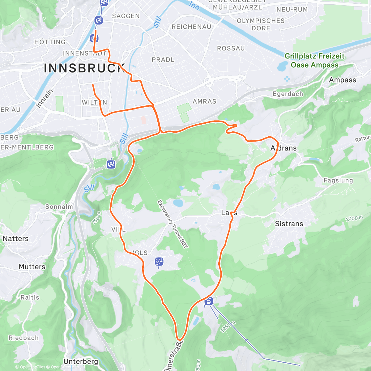 Map of the activity, Zwift - 2004 on 2018 Worlds Short Lap in Innsbruck