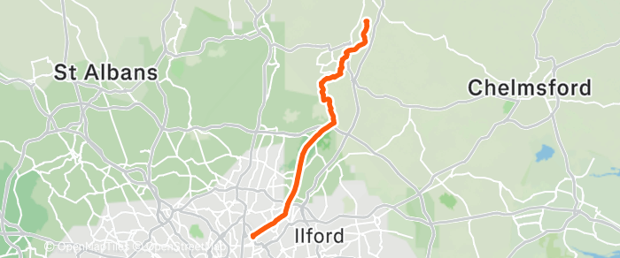 Route map for BEGINNERS G4 MAYFIELD FARM BAKERY (ONE WAY) – G4 26MI 1550FT