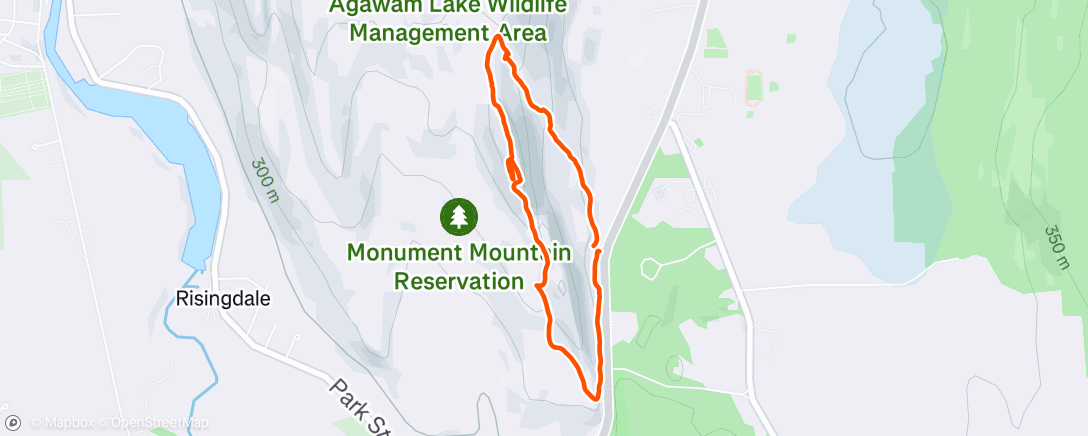 Map of the activity, Morning Hike