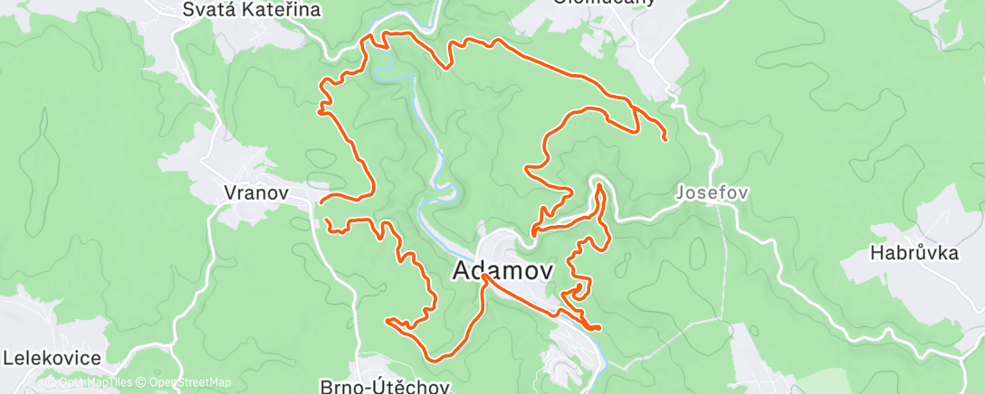 Map of the activity, Morning Run