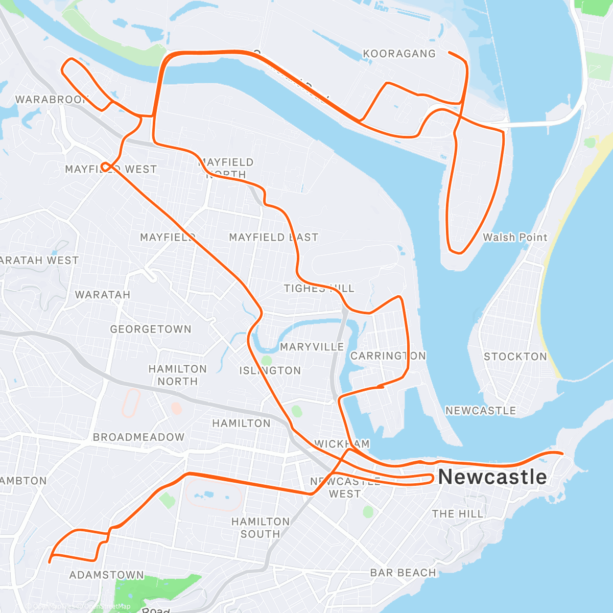Map of the activity, Morning Ride
