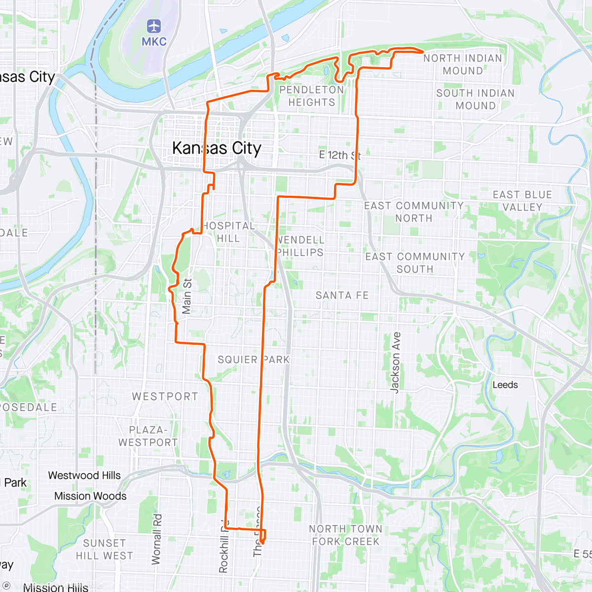 Map of the activity, Rounding out those birthday miles