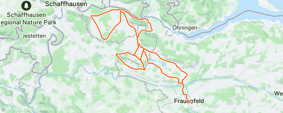 Mapa de la actividad, Morning Ride