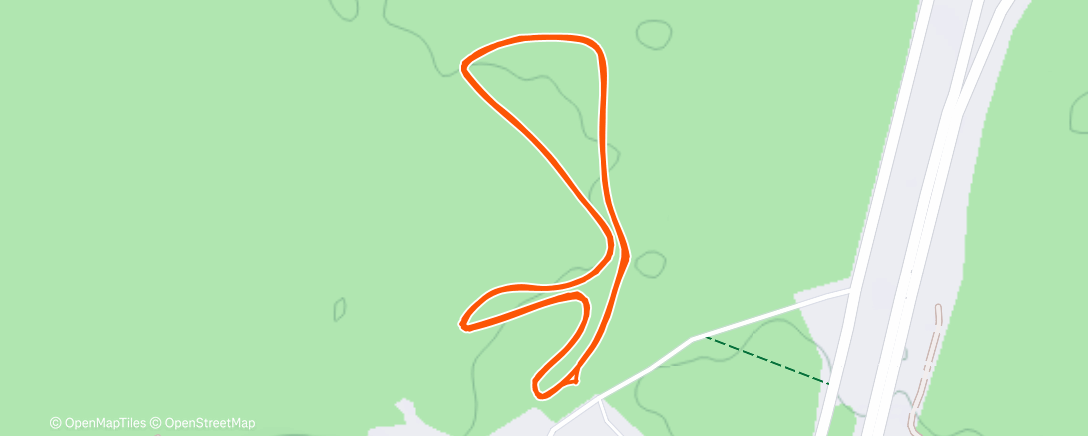 Map of the activity, Северный лыжный заезд (ночь)