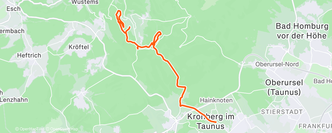 Карта физической активности (Taunustaler Xmas Höhenmeter  Battle 👑MTB am Abend mit schneeregen..)