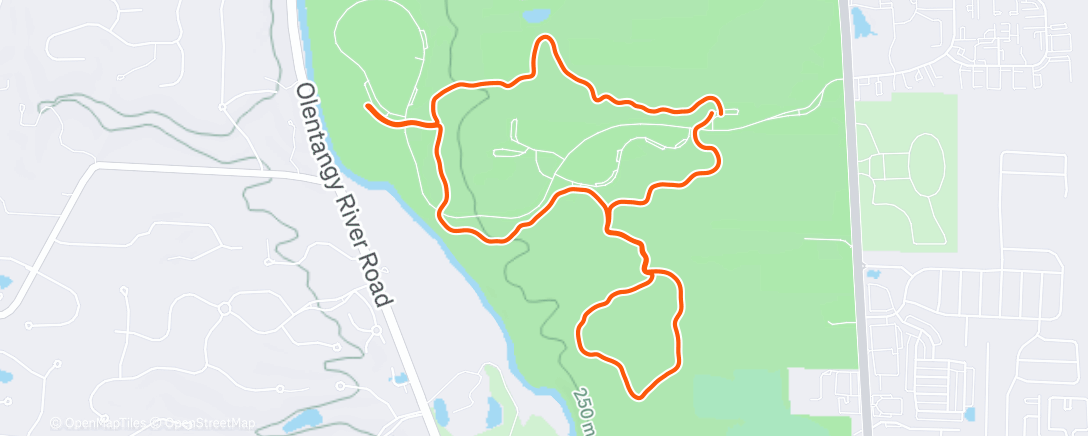 Карта физической активности (High Banks Walk with Kelsey)