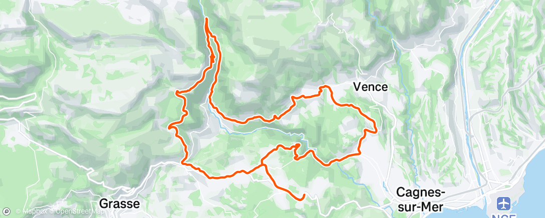 Map of the activity, Sortie vélo le matin