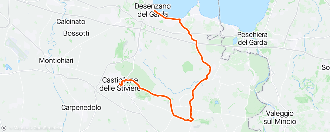 Map of the activity, Giro Stage 14-ITT