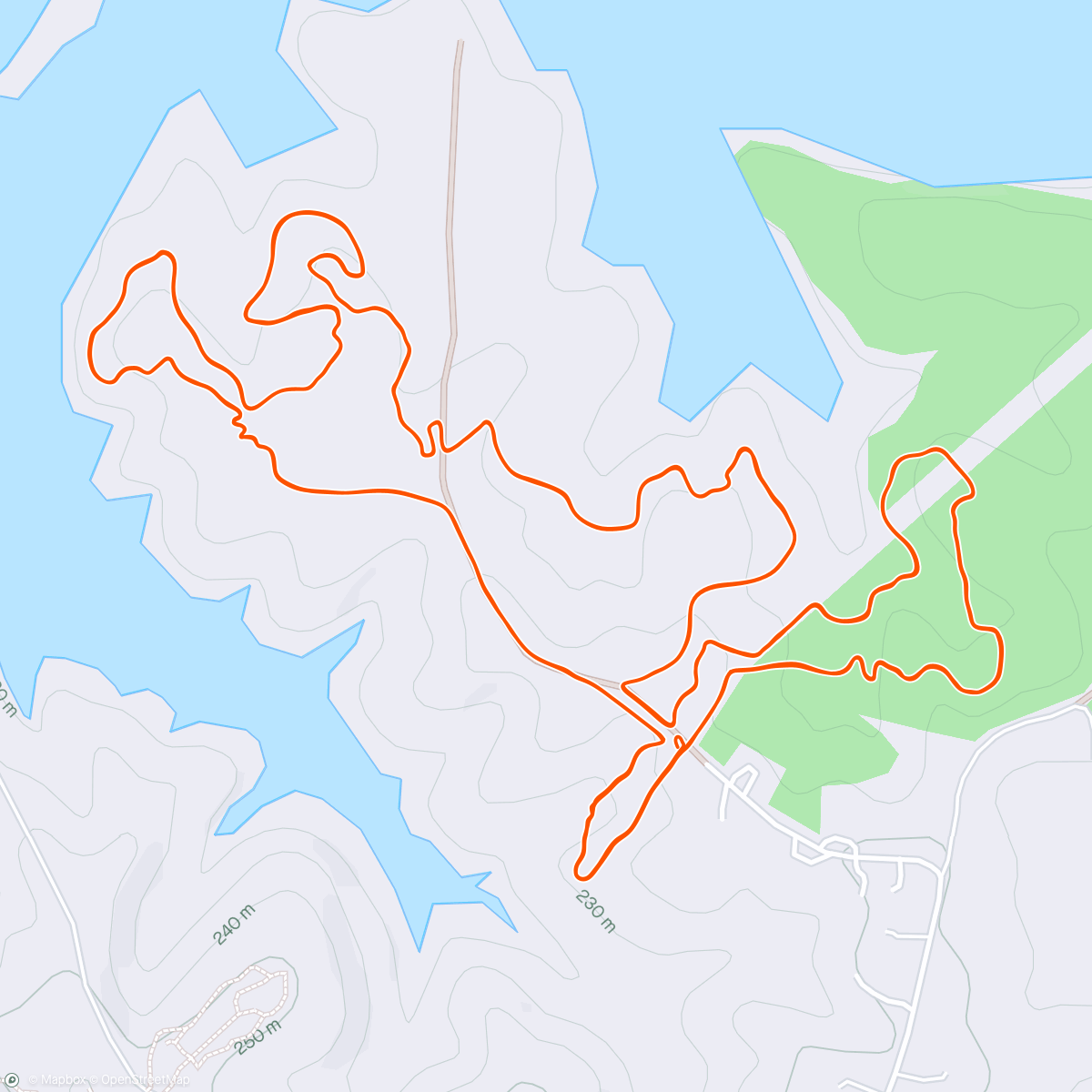 Map of the activity, Fools Ride