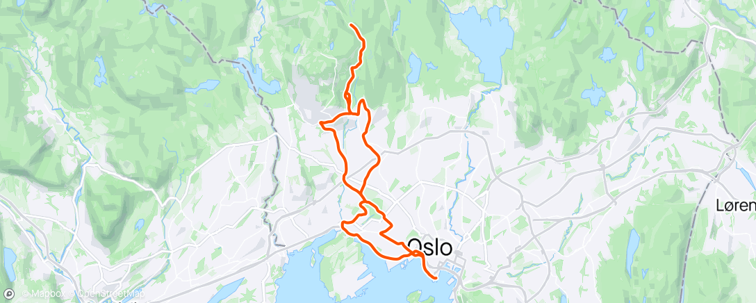 Map of the activity, Gulleråsen og Bomveien