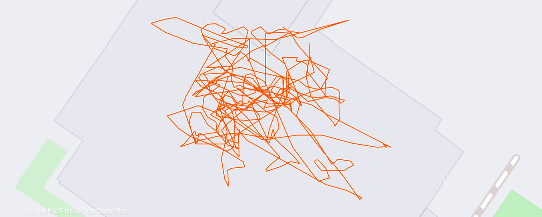 Map of the activity, Evening Workout