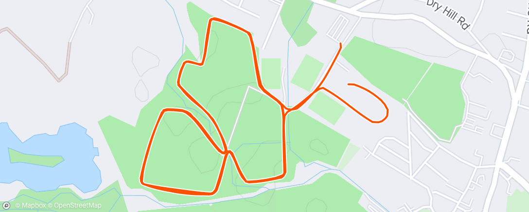 Map of the activity, Tonbridge tri run