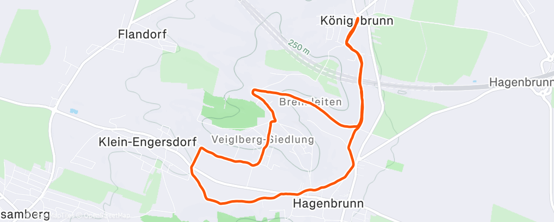 Карта физической активности (Veiglbergrunde)