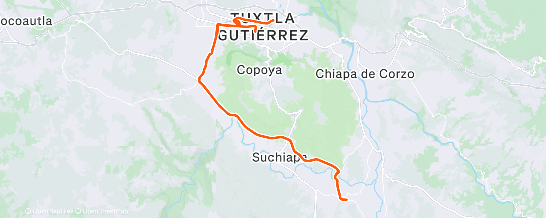 Map of the activity, Morning Ride