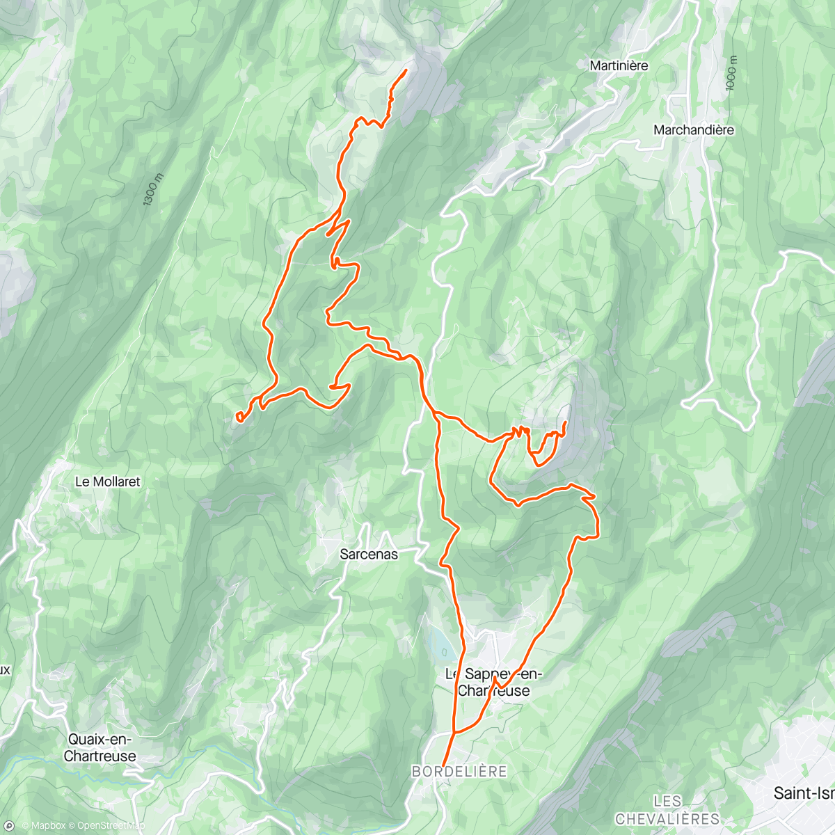 活动地图，La Pinéa - Charmant Som - Chamechaude