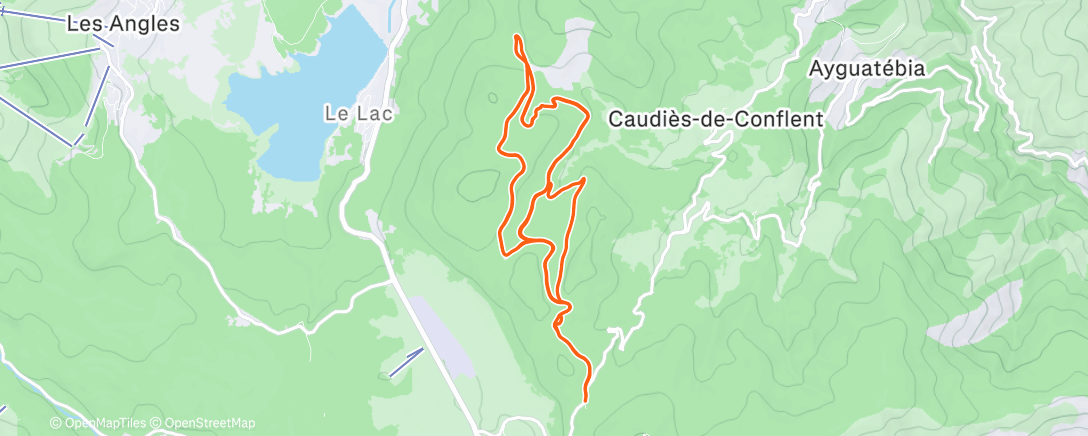 Карта физической активности (Esquí de fondo matutino)