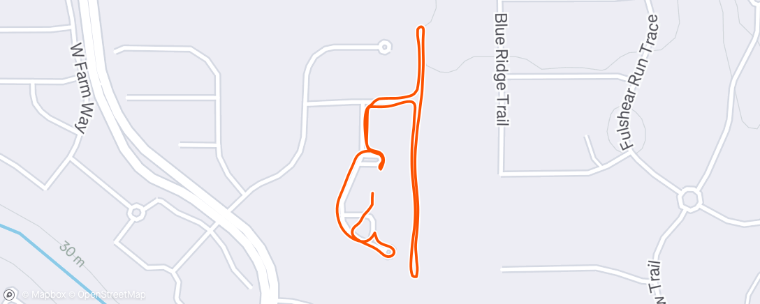 Map of the activity, Evening Walk