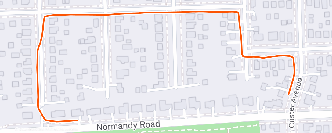 Map of the activity, Morning Walk