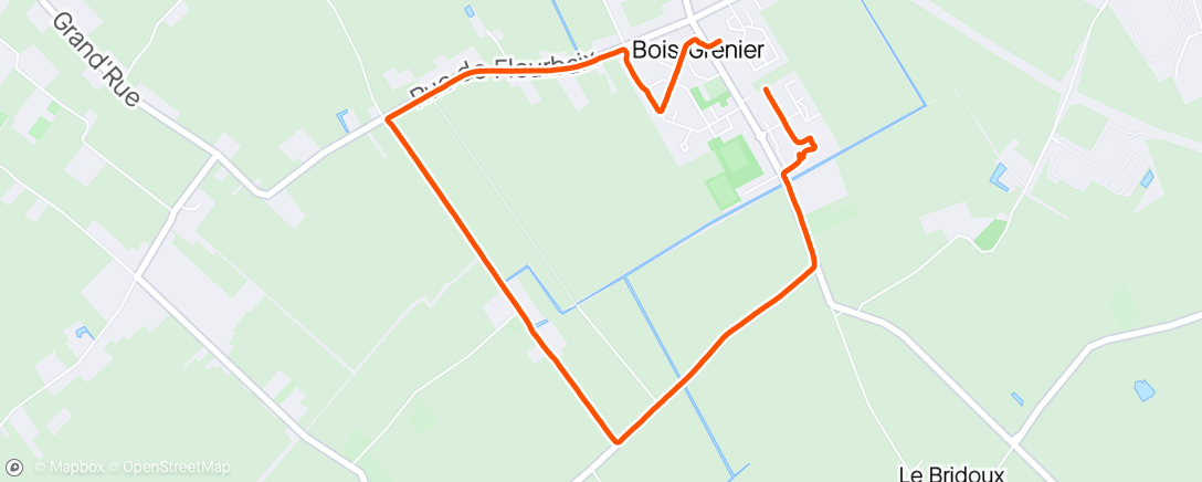Map of the activity, Bois-Grenier