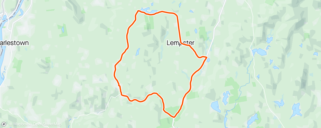 Map of the activity, Lempster - Acworth - Crescent Lake