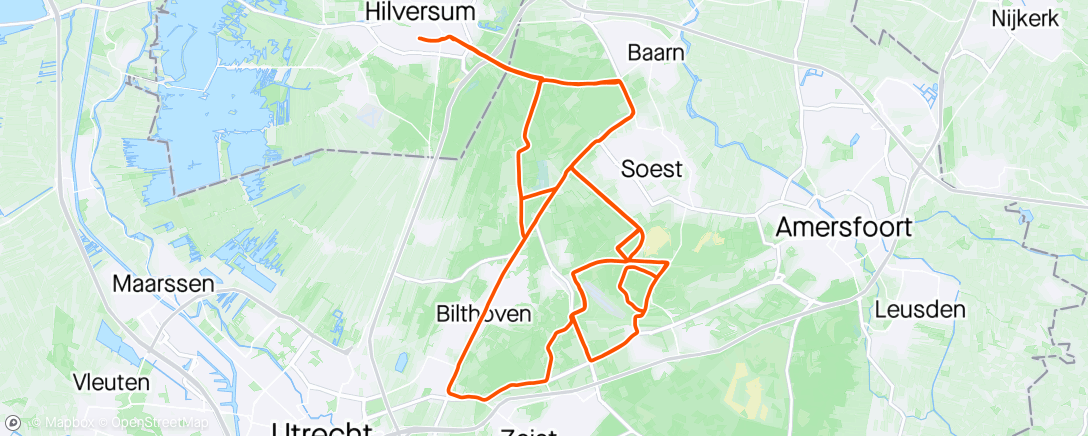 Map of the activity, Op fietse met de Killer van Spoltore