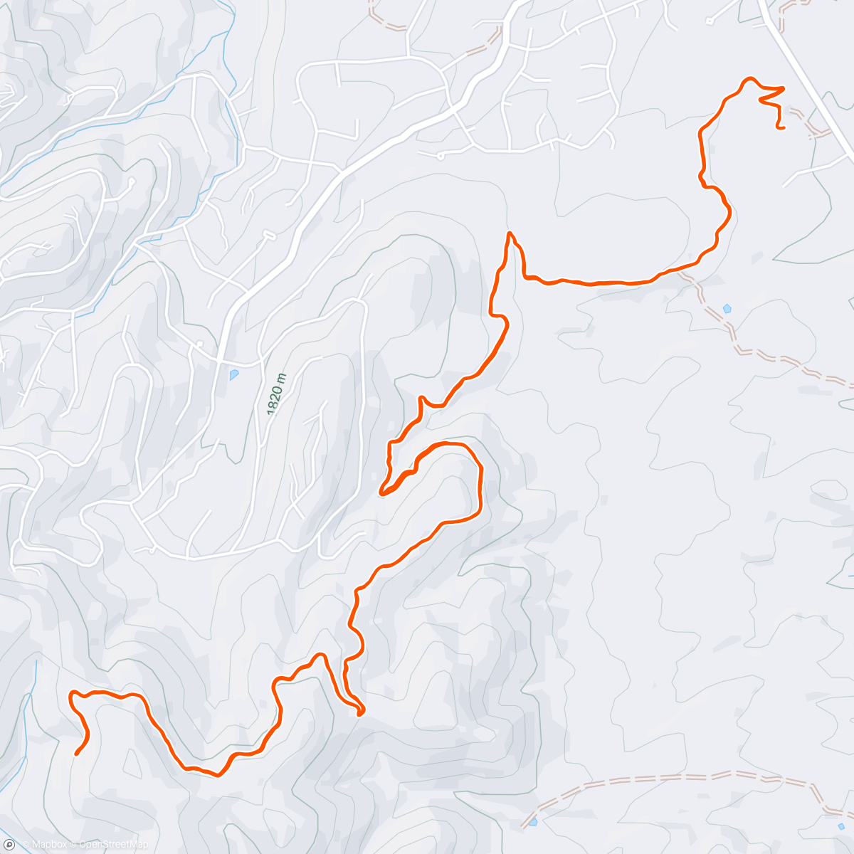 Map of the activity, Ranch Trail 62 out and back