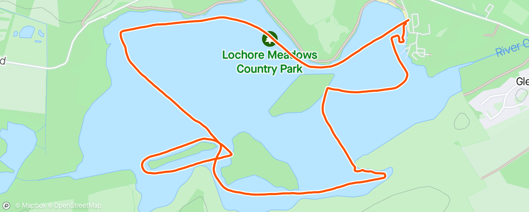 Carte de l'activité Kayaking - Lochore