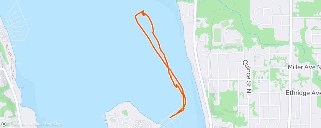 Map of the activity, Morning Row