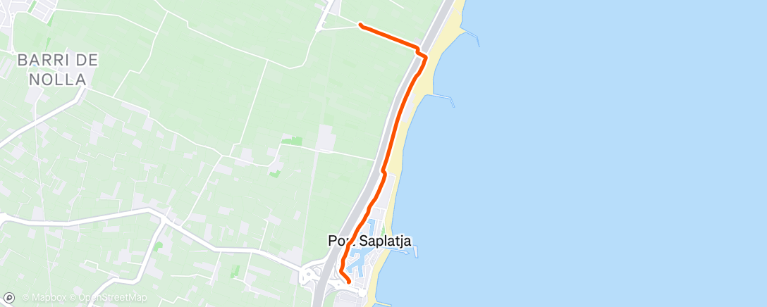 Map of the activity, Caminata de mañana