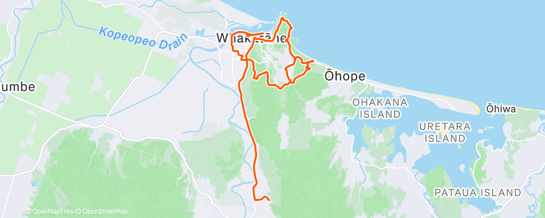 Map of the activity, Morning Run