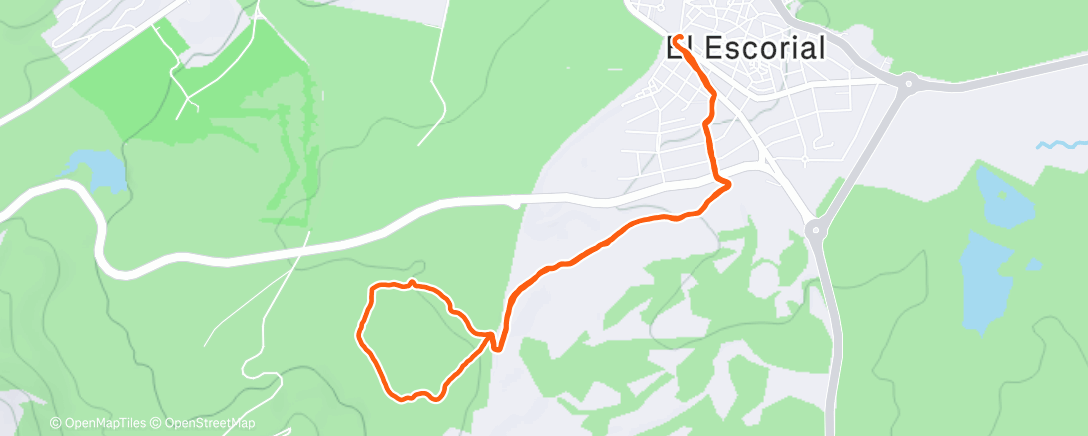 Map of the activity, Lunch Trail Run