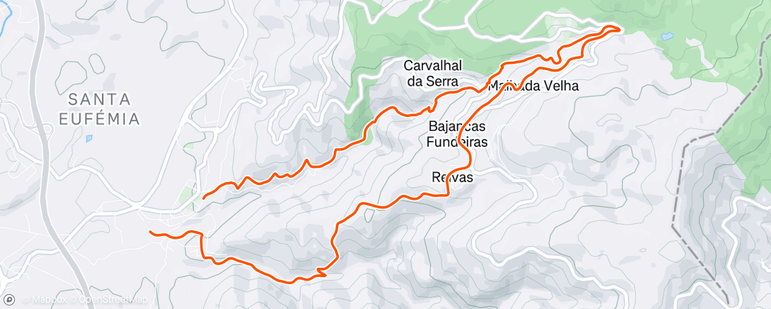 Map of the activity, 3° TRAIL DA PEDRA FERIDA