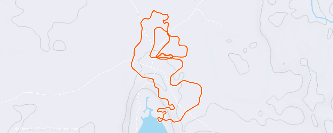 Карта физической активности (Zwift -  on Sprinter's Playground in Makuri Islands)