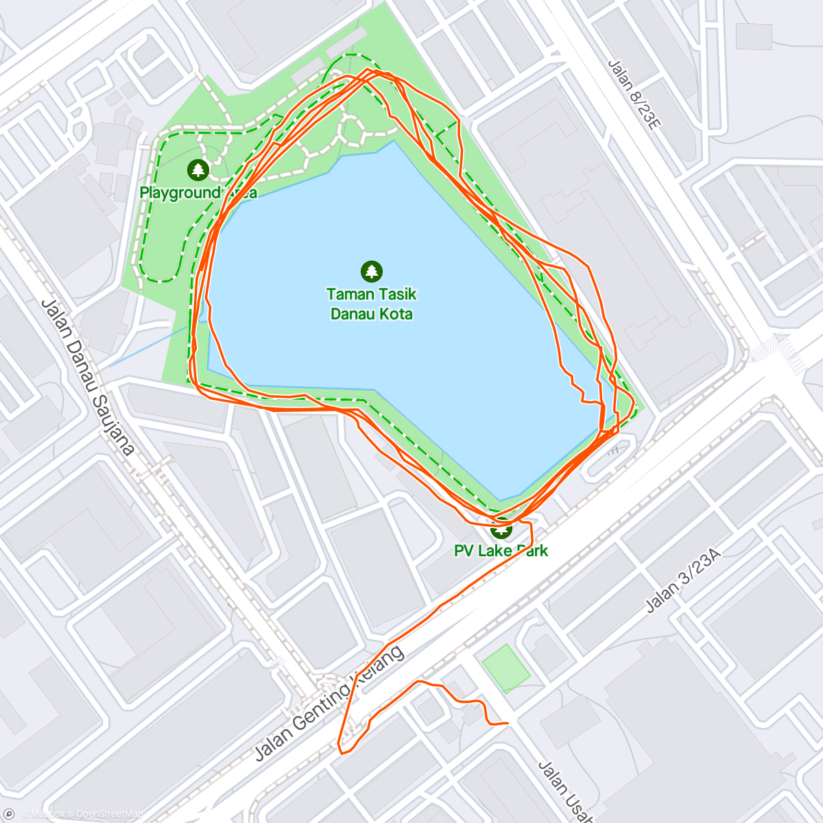 Map of the activity, Syawal 10th Run - Morning Run