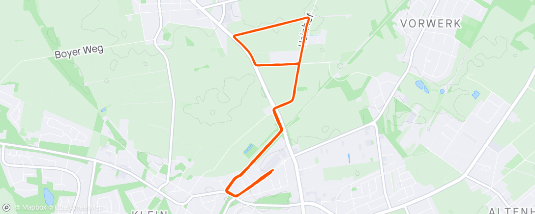 Map of the activity, Abendlauf