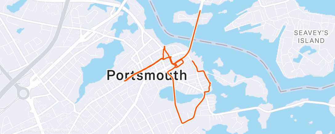 Map of the activity, Lunch Walk