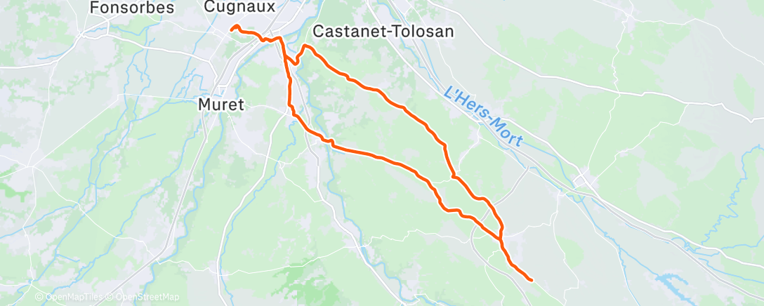 Mapa de la actividad, Cyclisme