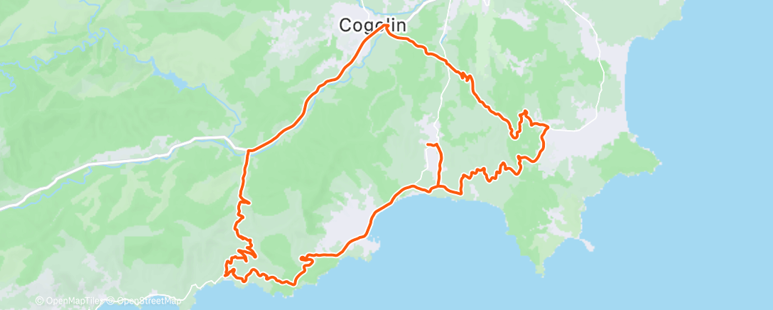 Map of the activity, Morning Ride