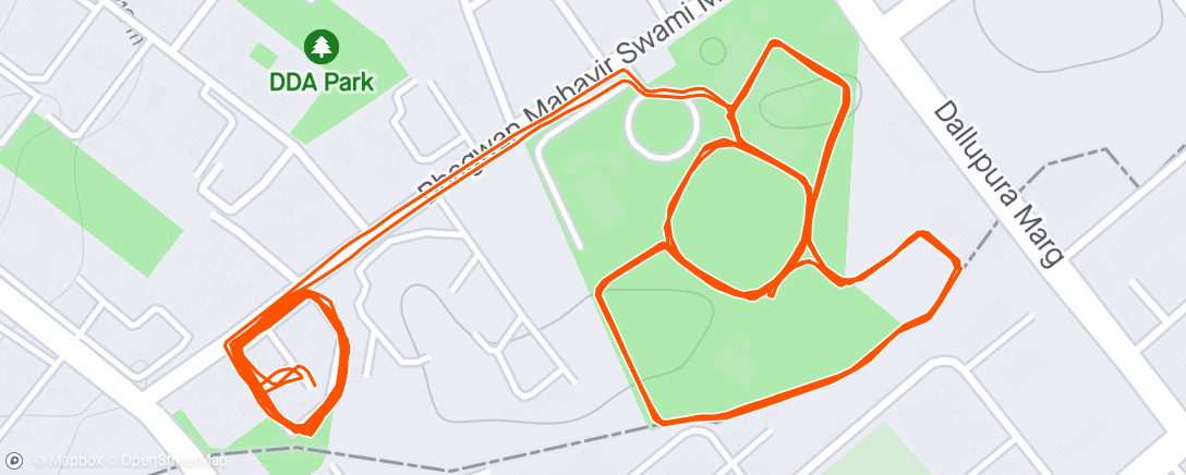 Mapa de la actividad (Good Morning Run)