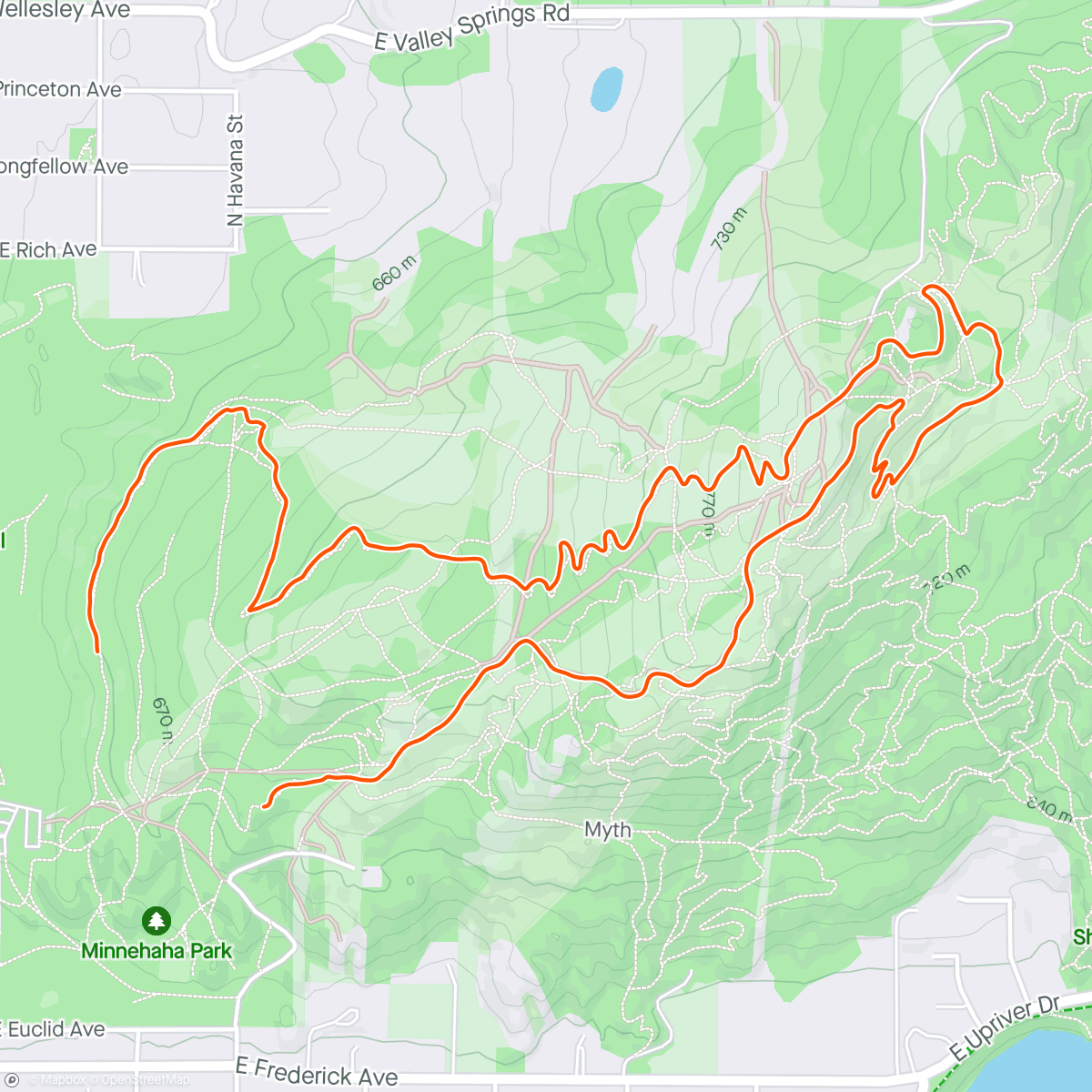 Carte de l'activité Morning Trail Run