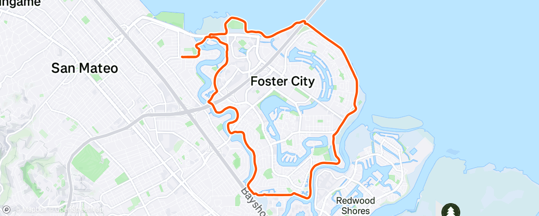 Map of the activity, Afternoon Ride