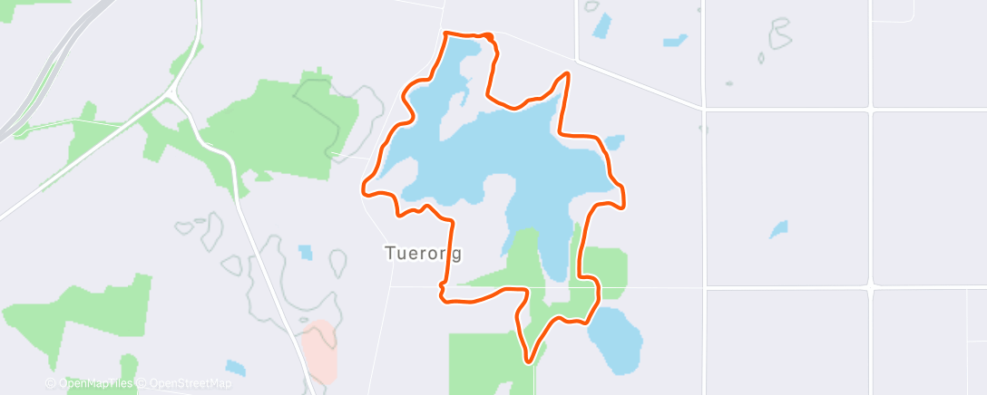 Map of the activity, H2H100 ~ Week #7: Run #5, Steady 12km