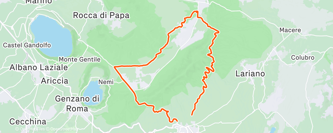 Map of the activity, Morning Mountain Bike Ride