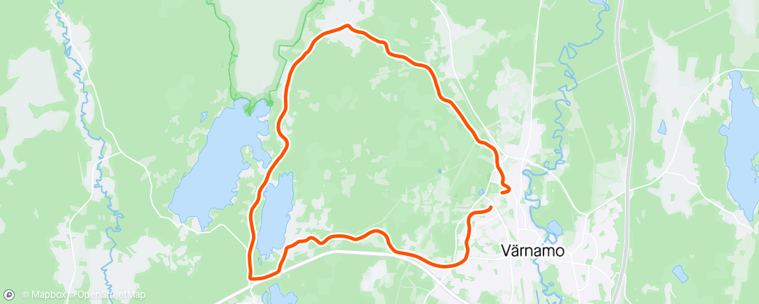 Map of the activity, Afternoon Ride