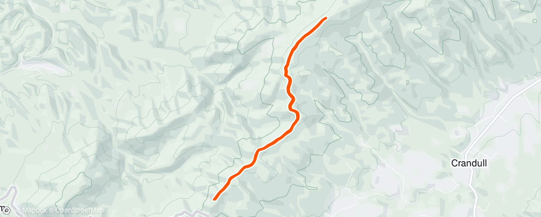 Map of the activity, Morning Trail Run