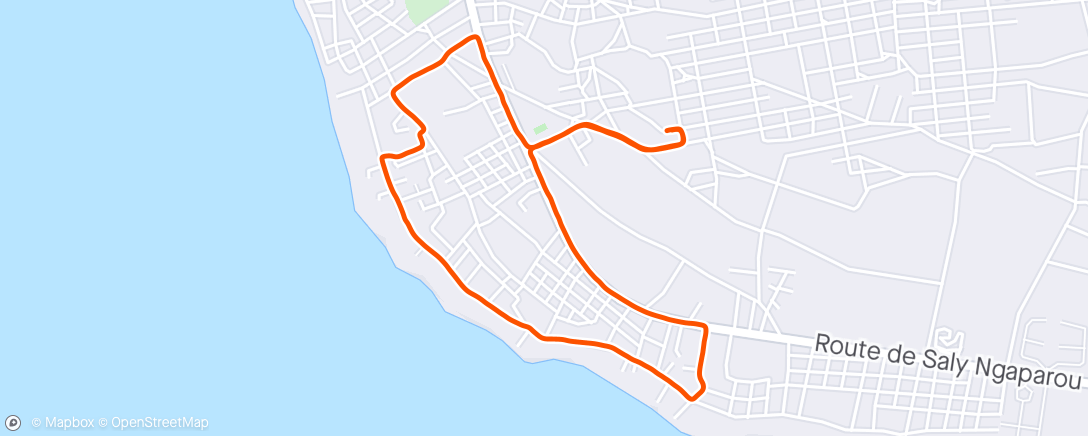 Mapa da atividade, Squeezed in morning run