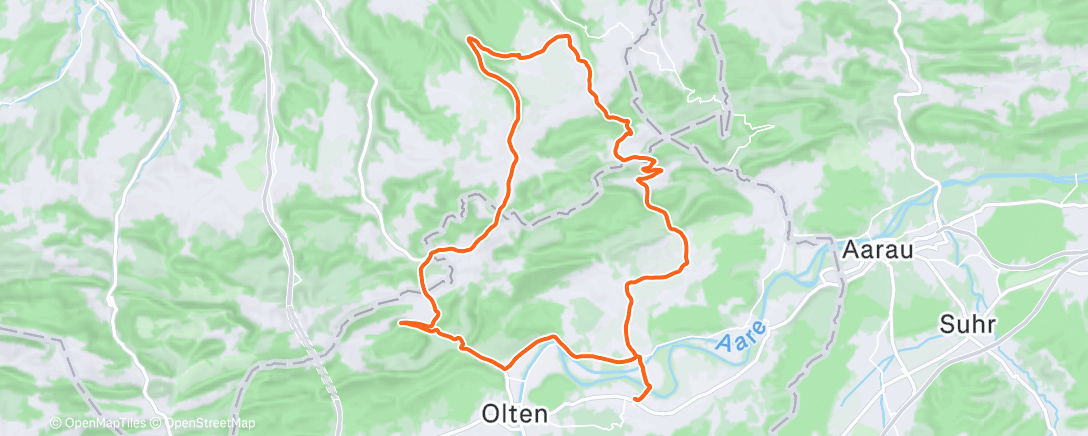 Map of the activity, Fahrt am Morgen